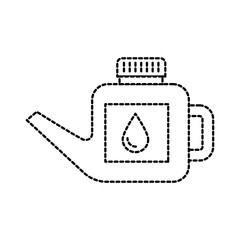 Obraz premium fuel canister gasoline can handle drop vector illustration