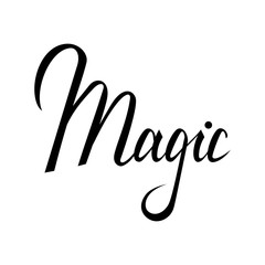 Magic lettering text. Modern calligraphy style illustration.