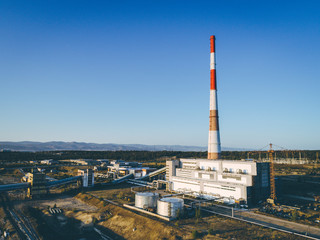 power station aerial view