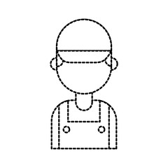 repairman engineer assistance worker icon vector illustration