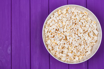 Popcorn in a bowl
