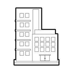 Building of city architecture and urban theme Isolated design Vector illustration