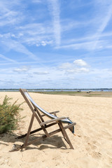 BASSIN D'ARCACHON (France), détente sur la plage