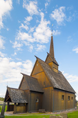 Fototapeta na wymiar Høyjord stave church, Andebu, Vestfold, Norway
