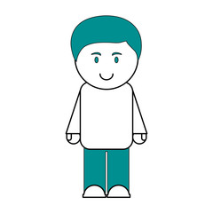 Boy cartoon of kid childhood and little theme Isolated design Vector illustration