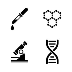 Laboratory. Simple Related Vector Icons Set for Video, Mobile Apps, Web Sites, Print Projects and Your Design. Black Flat Illustration on White Background.