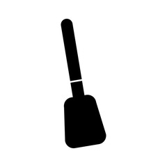 spatula cream decoration cake utensil vector illustration