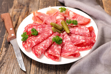 plate of salami
