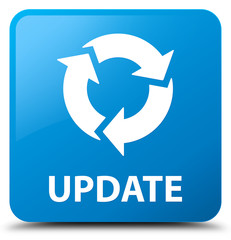 Update (refresh icon) cyan blue square button