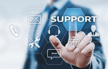 Technical Support Center Customer Service Internet Business Technology Concept