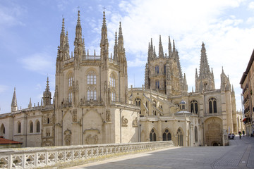 Cathedral of Santa Maria in Burgos, Spain. - obrazy, fototapety, plakaty