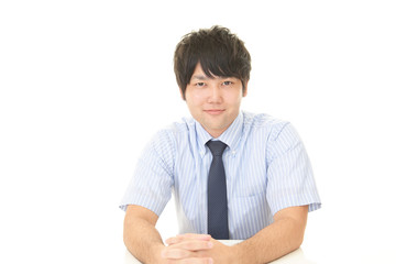 微笑むビジネスマン