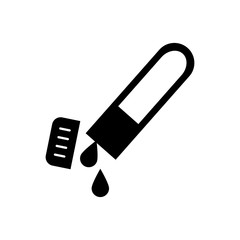 medical test tube with blood sample vector illustration