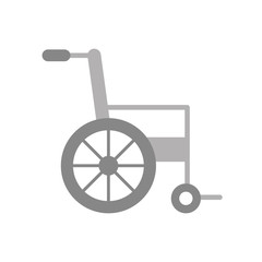 wheelchair medical equipment disable transport vector illustration