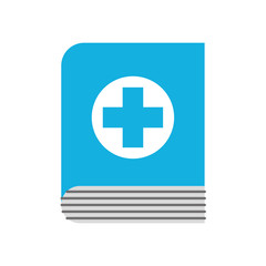Obraz premium medical book science literature healthcare icon vector illustration