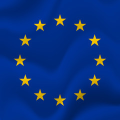 Europe flag background. Vector illustration.