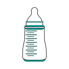 Bottle of baby object and child theme Isolated design Vector illustration