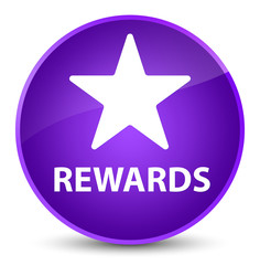 Obraz premium Rewards (star icon) elegant purple round button