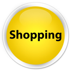 Shopping premium yellow round button