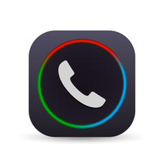 Dark MultiColor Web Button