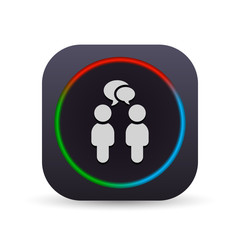 Dark MultiColor Web Button