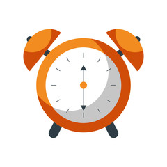 alarm clock time alert bell hour concept vector illustration