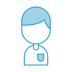 cartoon boy male character avatar portrait vector illustration