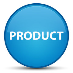 Product special cyan blue round button