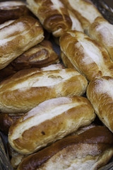 Milk buns artisans with sugar