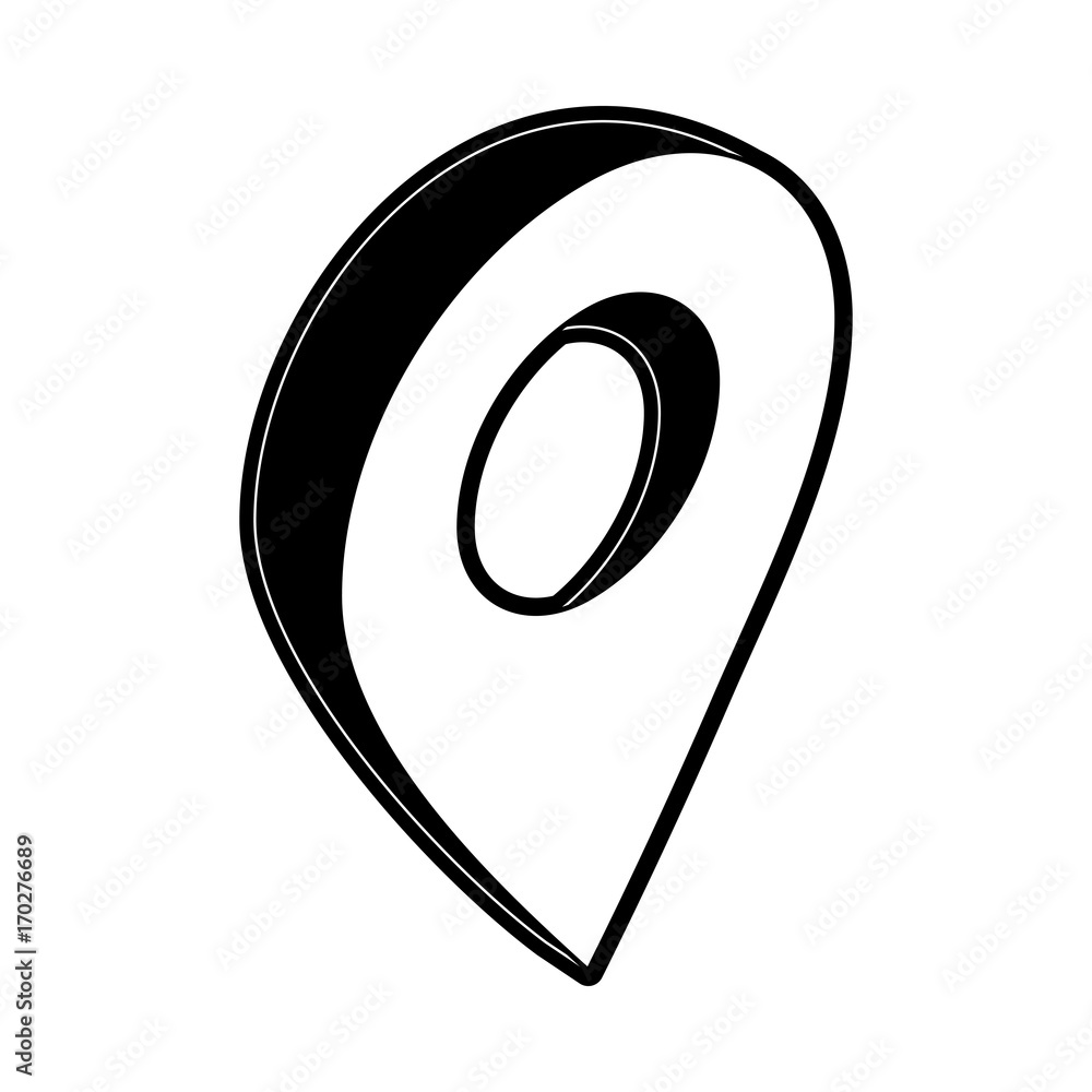Poster map location pointer icon vector illustration graphic design