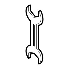 Wrench tool isolated icon vector illustration graphic design