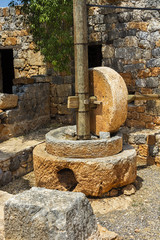 Fototapeta na wymiar kanlidivane ancient city.old mill,(mersin,Turkey)