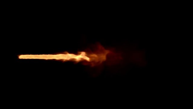 Flame thrower isolated, Luma Matte attached