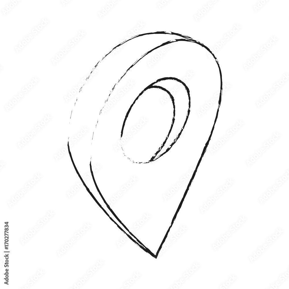 Poster map location pointer icon vector illustration graphic design