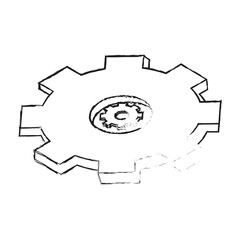 Gear machinery piece icon vector illustration graphic design