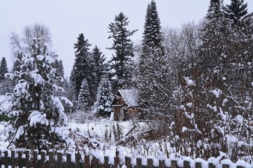 Сказочный домик в лесу