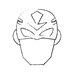 Superhero character cartoon icon vector illustration graphic design