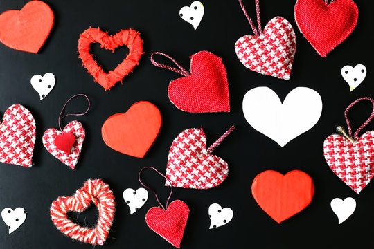 heart shape on black background - Powered by Adobe