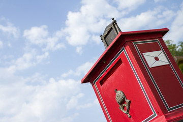 Old letter box in a hungarian street