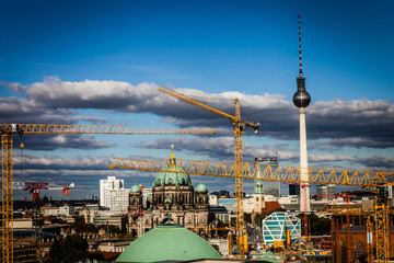 Baustellen in Berlin - obrazy, fototapety, plakaty