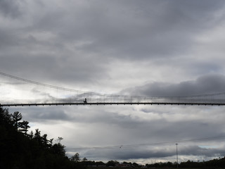 Pont avec ciel, effet dramatique, Chutes Chaudière