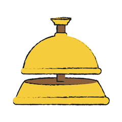 Hotel ring bell icon vector illustration graphic design