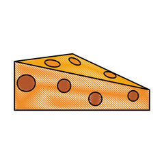 Delicious cheese food icon vector illustration graphic design