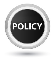 Policy prime black round button