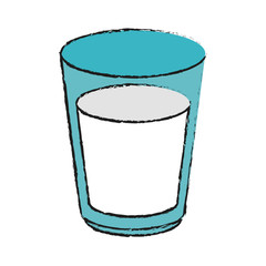 Glass with milk icon vector illustration graphic design