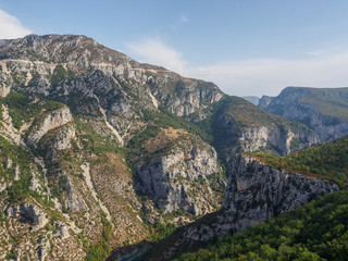 Fototapeta na wymiar A view of the Gorge du Verdon in France.