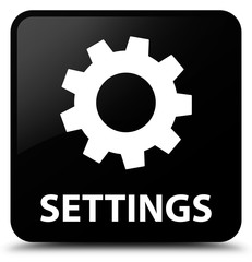 Settings black square button