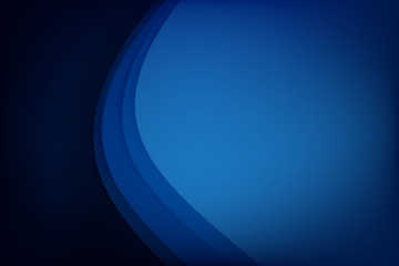 Abstract deep blue background curve and overlap layer with basic simply geometry illustration 002