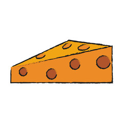 Delicious cheese food icon vector illustration graphic design