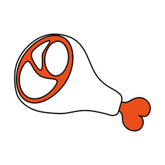 Beef steak food icon vector illustration graphic design